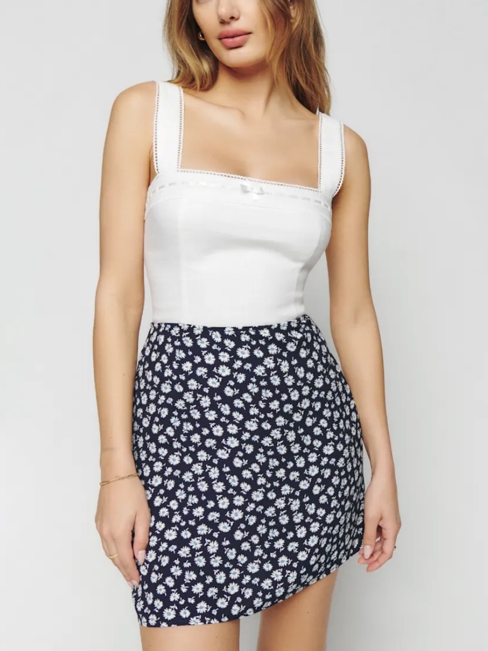 Reformation - Mara Mini Skirt Rico Size 2